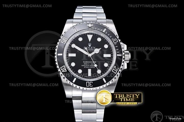 0505 ROLSUB0281 – Submariner 114060 904L SS SS Blk V10 Noob SA WaterResistant 1036